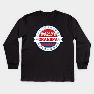 World's Greatest Grandpa Kids Long Sleeve T-Shirt